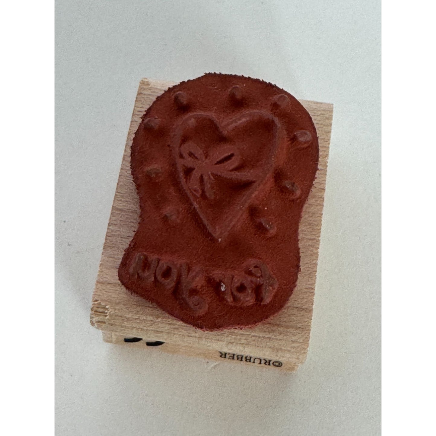 Rubber Stampede Rubber Stamp For You Heart Love Gift Tag Card Making Small