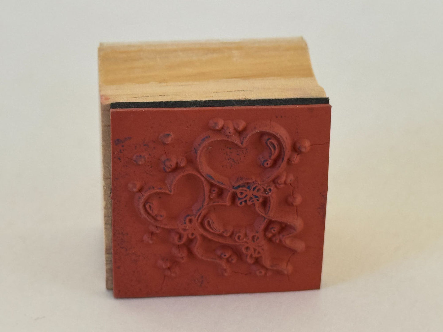 Heart Shaped Balloons Rubber Stamp Birthday Confetti Craft Scrapbooking Wooden