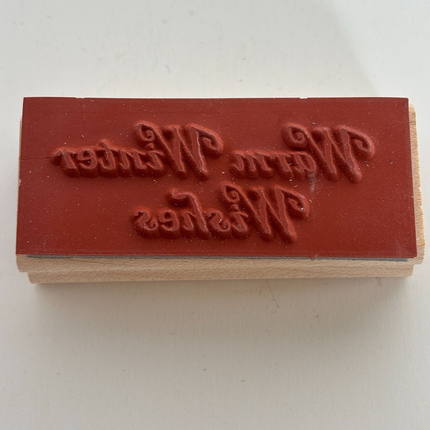 Stampin Up Rubber Stamp Christmas Warm Winter Wishes Holiday Card Making Words