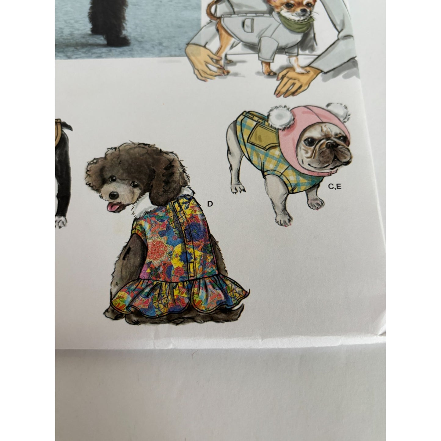 Simplicity Sewing Pattern S9663 Dog Clothing Pet Winter Coats Christmas S M L UC