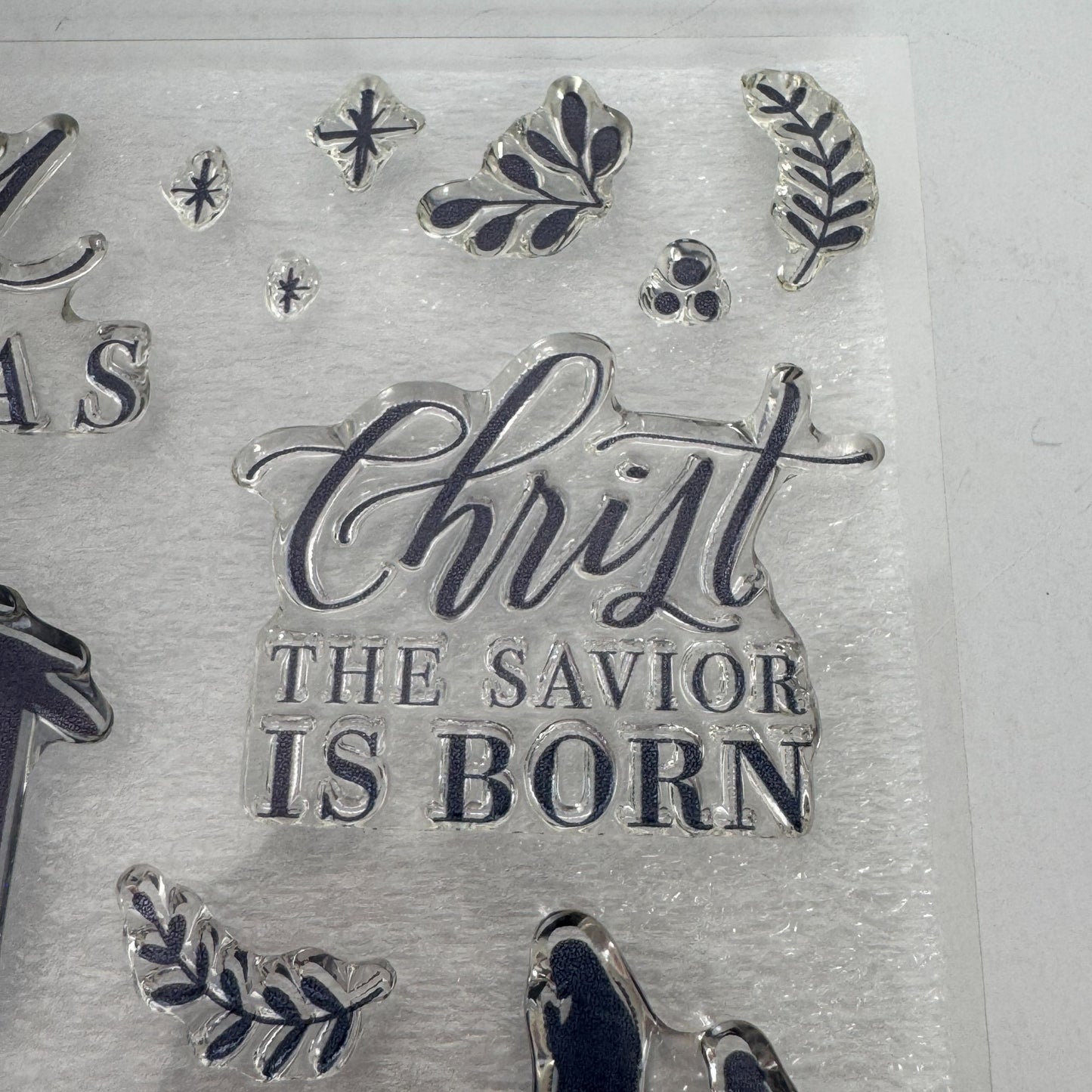 CTMH Acrylic Stamp Set Christmas Blessings Nativity Adore Him Religious CC12181