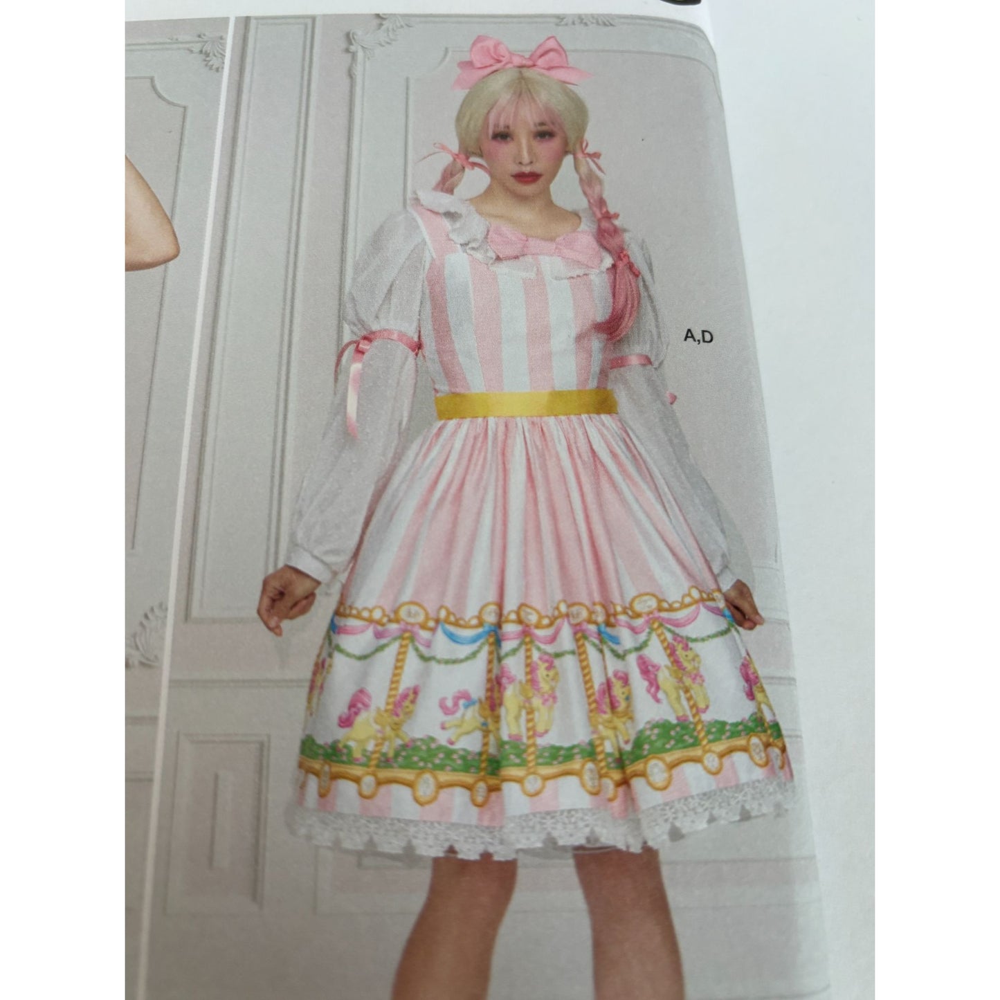 Simplicity Sewing Pattern S9735 Costume Ruffled Jumper Kawaii Dress 14-22 Uncut