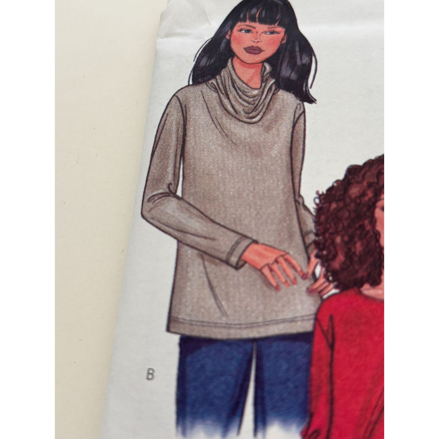 Butterick Sewing Pattern 3255 Misses Tops Loose Fit Hoodie Cowl Neck 14-18 Uncut