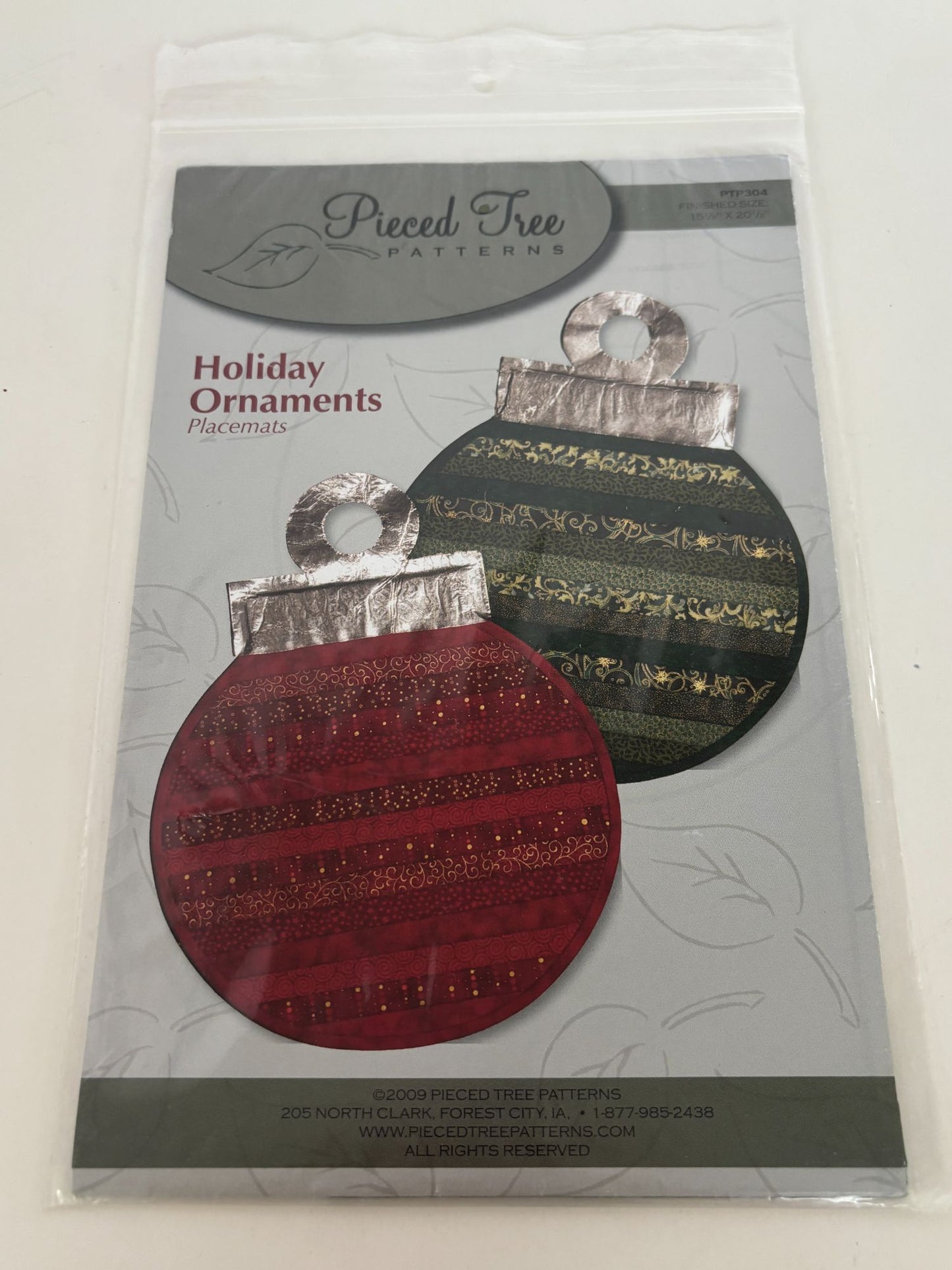 Pieced Tree Craft Quilt Pattern Holiday Ornaments Placemats Christmas Home Decor