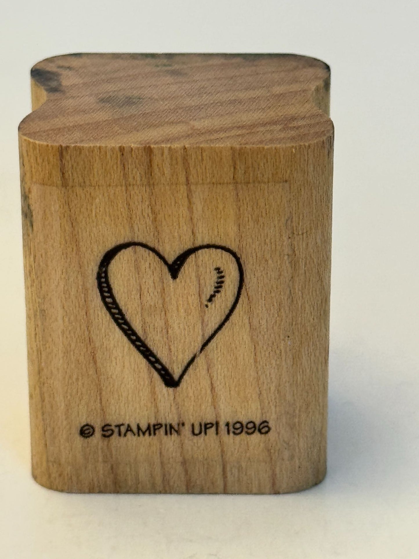 Stampin Up Rubber Stamp Heart Small Valentines Day Card Making Love Friendship