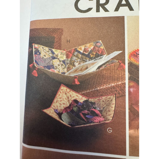 McCalls Sewing Pattern M4797 Fabric Bowl for Fat Quarters Table Decor Home Uncut