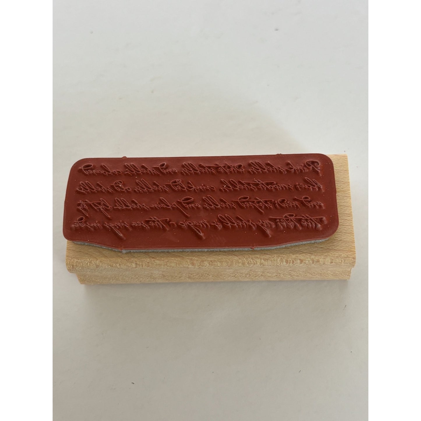 Stampin Up Rubber Stamp Ocean Shells Poem Magic Funny Text Writing Seaside Words