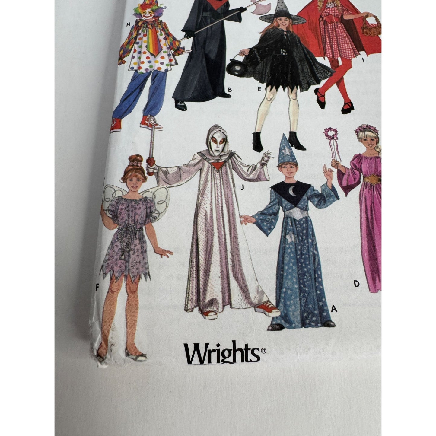 Simplicity Sewing Pattern 5934 Halloween Costumes Kids Clown Pirate Witch Fairy