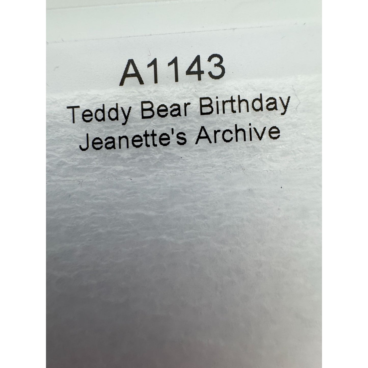 CTMH My Acrylix Acrylic Stamp Set Teddy Bear Birthday Cake Hat Gift Card Making
