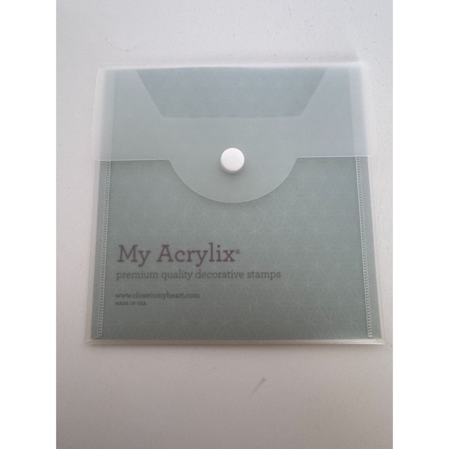 CTMH My Acrylix Acrylic Stamp Set Teddy Bear Birthday Cake Hat Gift Card Making