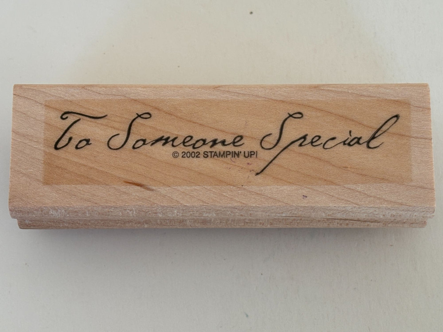 Stampin Up Rubber Stamp To Someone Special Card Making Gift Tags Cursive Craft