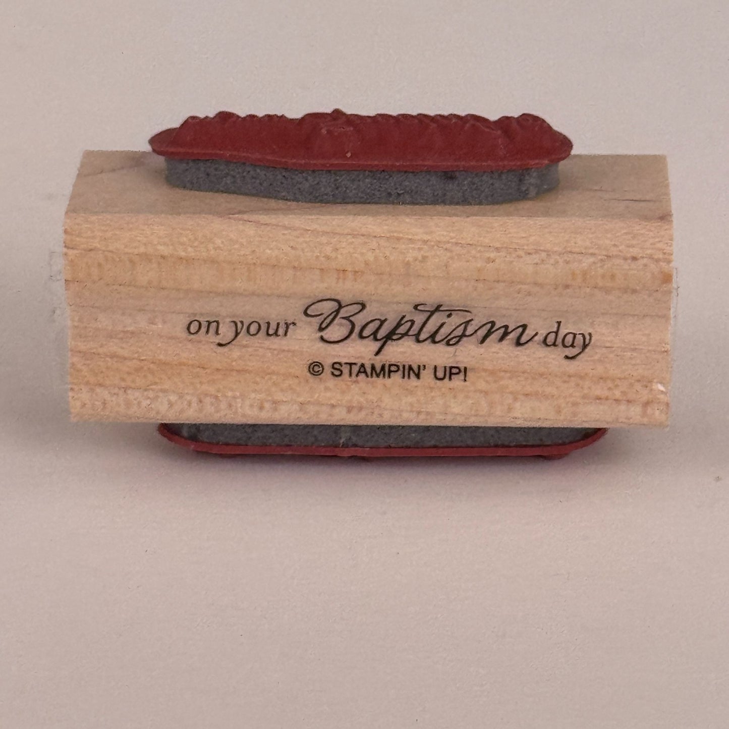 Stampin Up Rubber Stamps On Your Special Day Catholic Baptism Religious Godmother Set