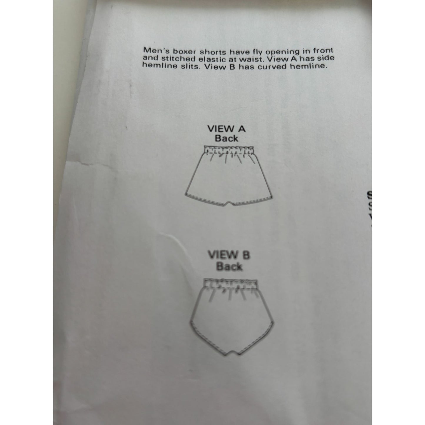 Kwik Sew Sewing Pattern 1672 Mens Boxer Shorts Vintage 1980s Uncut S M L XL