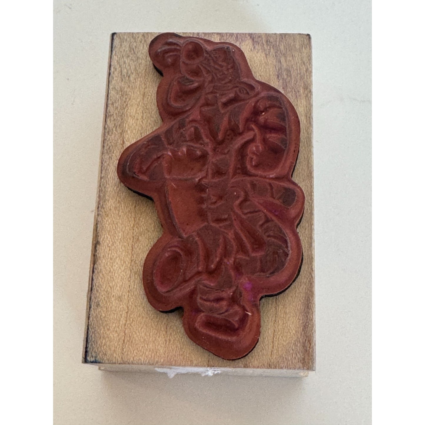 All Night Media Rubber Stamp Disney Tigger Pooh Cartoon Character Walking Smile