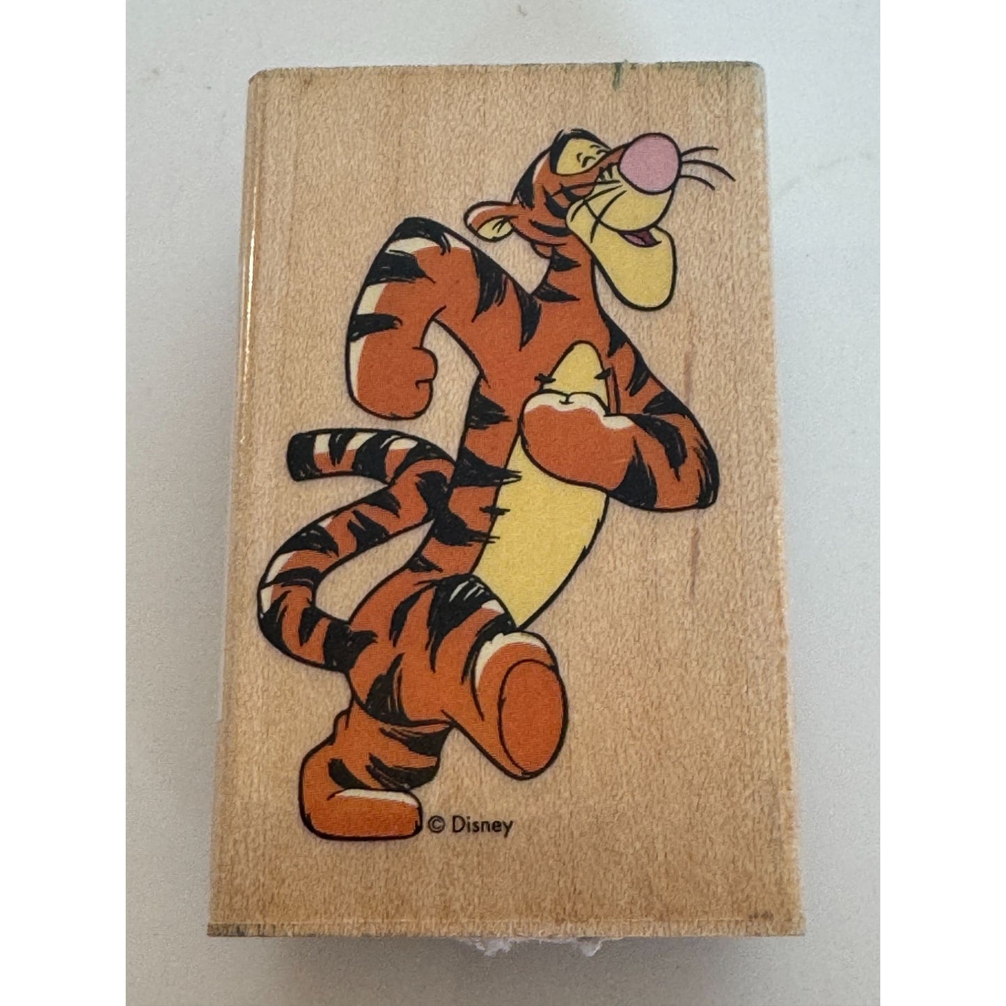 All Night Media Rubber Stamp Disney Tigger Pooh Cartoon Character Walking Smile