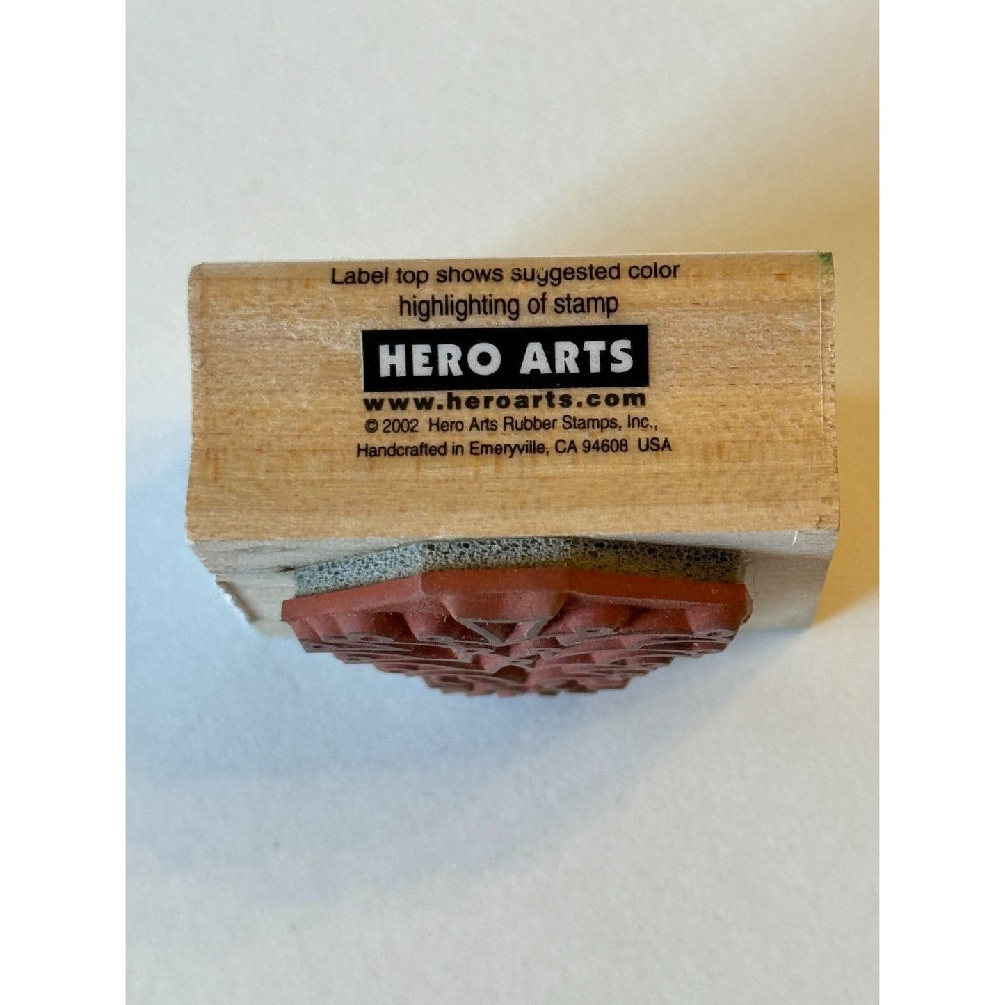 Hero Arts Rubber Stamp Small Whimsical Tree Decorated Christmas Star Gift Tags