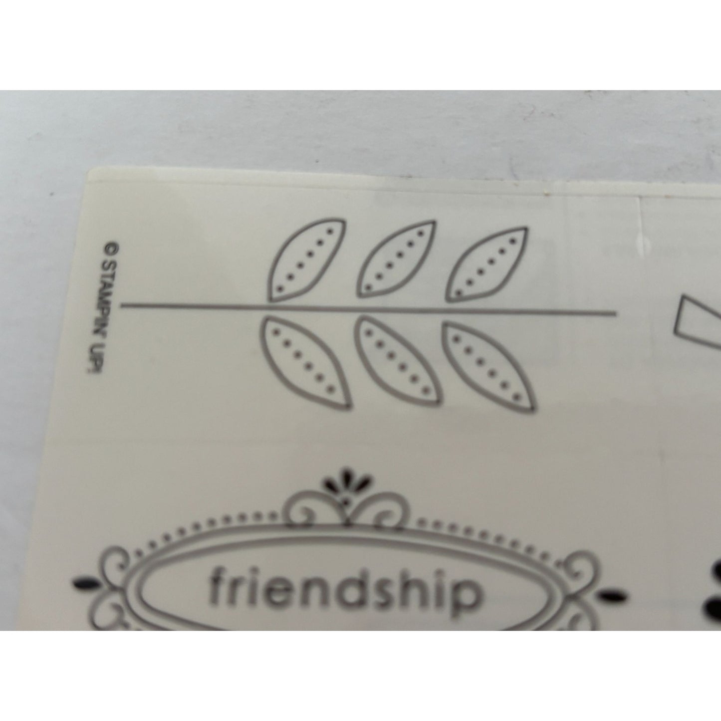Stampin Up Rubber Stamps For Everything Thank You Friendship Bird Flowers