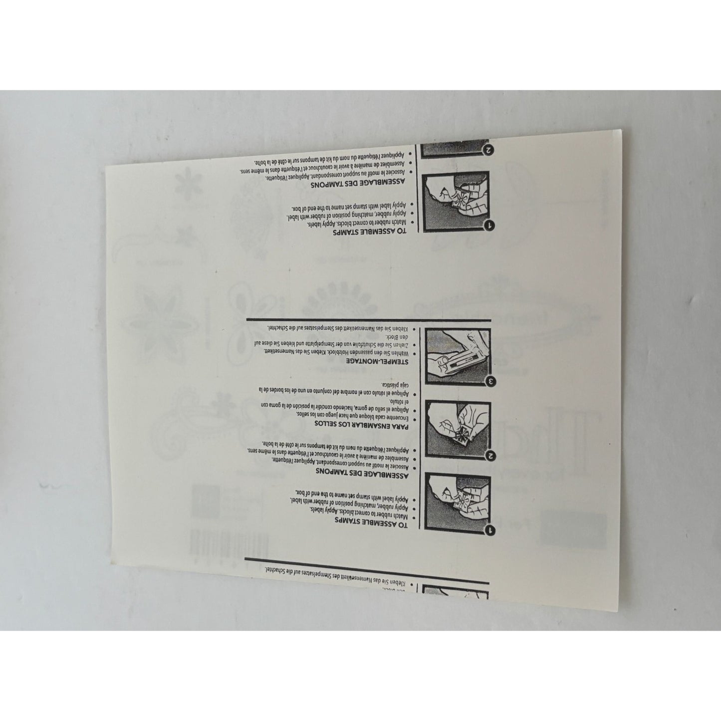 Stampin Up Rubber Stamps For Everything Thank You Friendship Bird Flowers