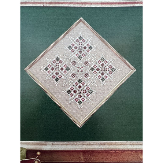 Just Nan Cross Stitch Pattern Christmas Jewel Snowflakes Beads Swarovski Crystal