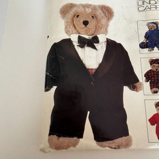 Vogue Sewing Pattern 610 Teddy Bear Clothing Clothes Suit Outfit Craft Uncut Vintage Sweatsuit