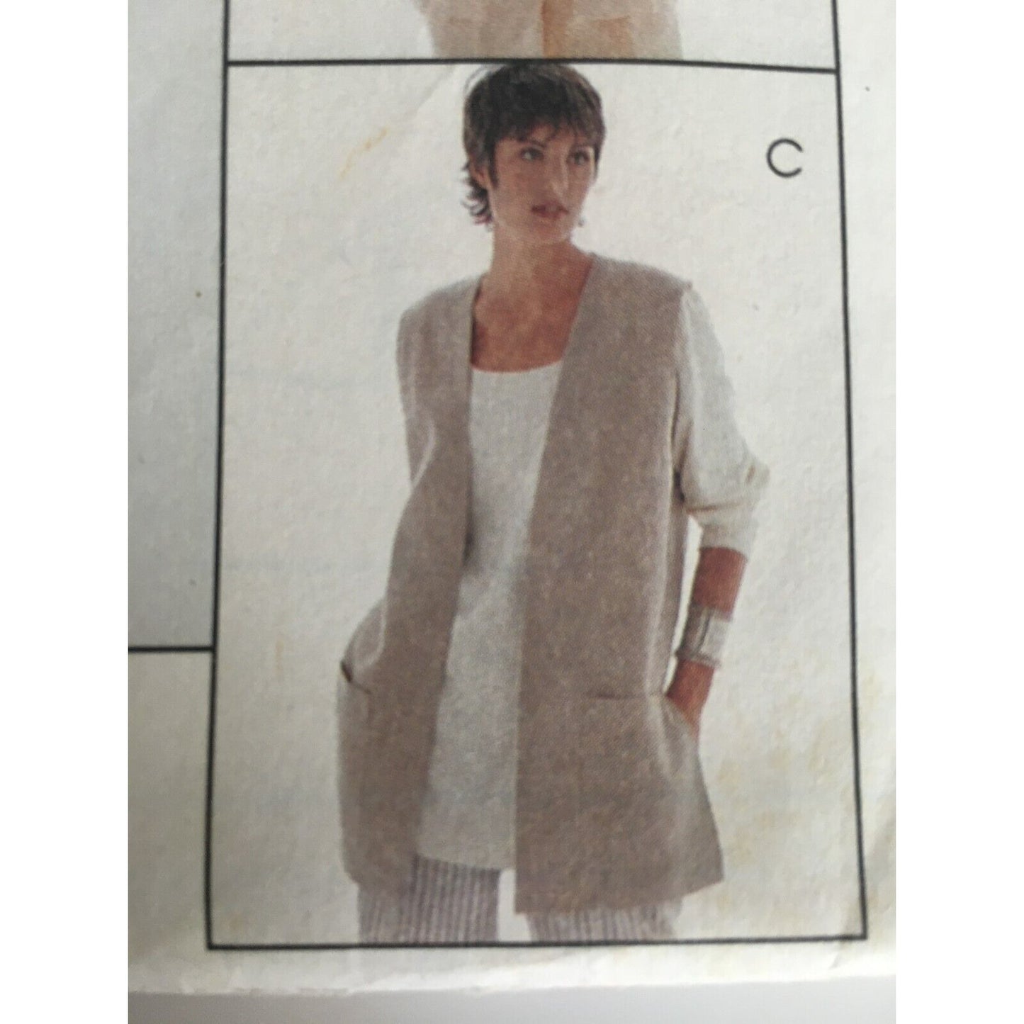 McCalls Sewing Pattern 6927 Unlined Jackets Scarf Career Work Style 10-14 Uncut