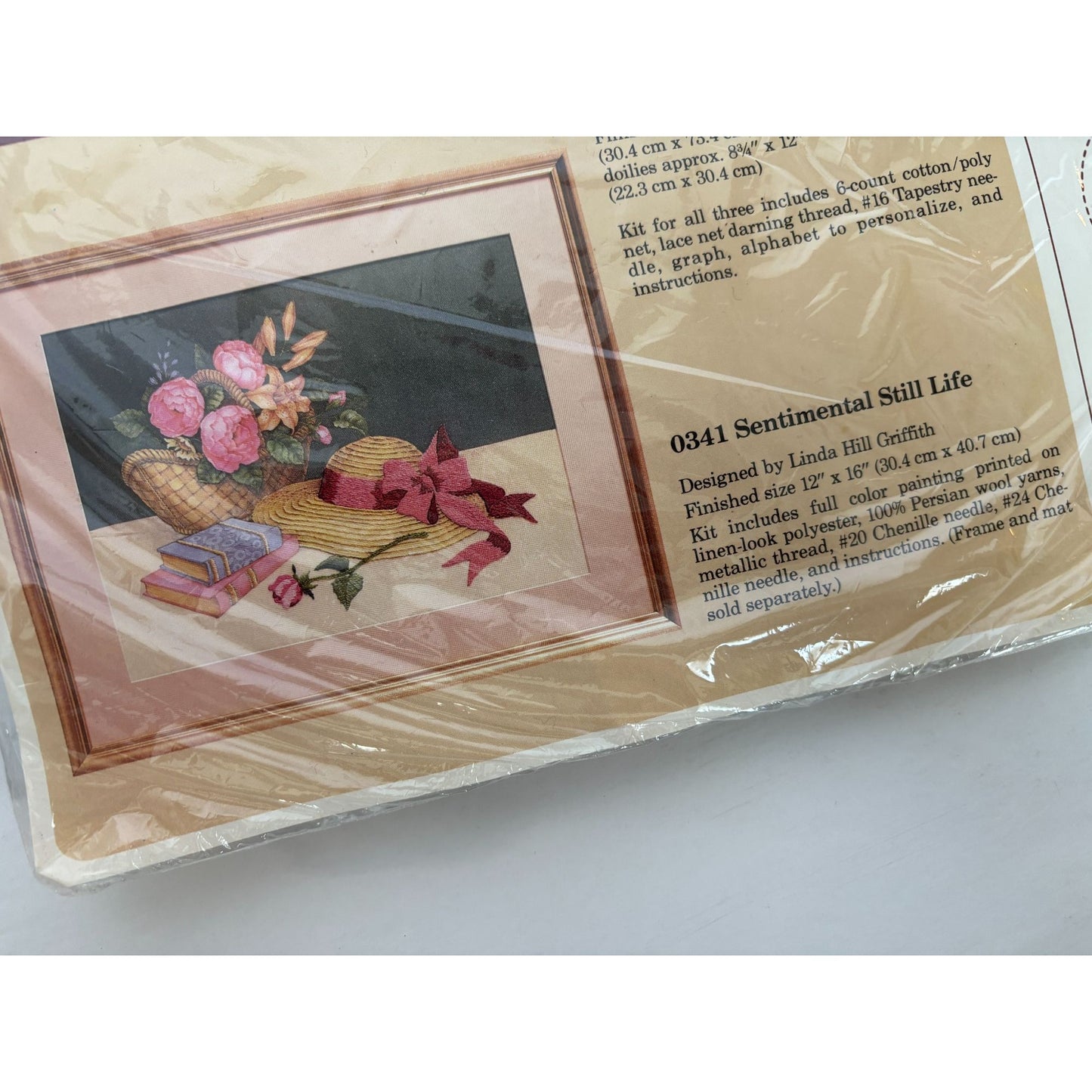 The Creative Circle Cross Stitch Kit Sentimental Still Life 0341 Hat Books 1986