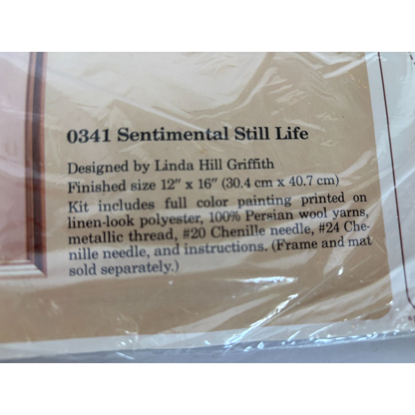 The Creative Circle Cross Stitch Kit Sentimental Still Life 0341 Hat Books 1986