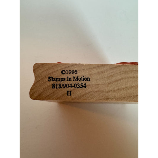 Stamps In Motion Rubber Stamp Stork Delivery Bag Baby Announcement Card Making