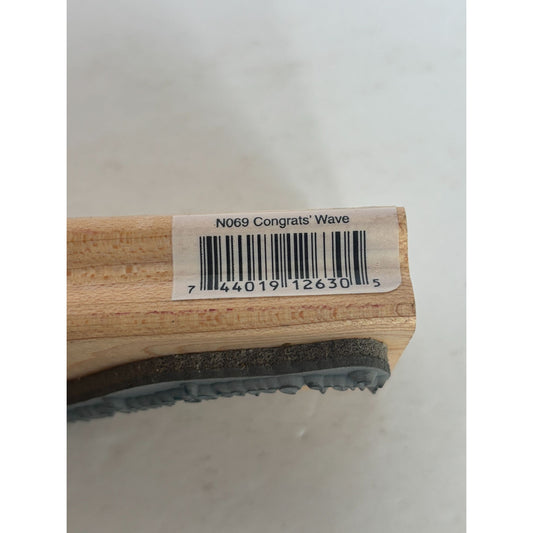 Stampendous Rubber Stamp Congratulations On Your Special Day Congrats Wave Words