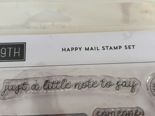 Concord and 9th Clear Stamps Happy Snail Mail Mailbox Letter Writing Cardmaking