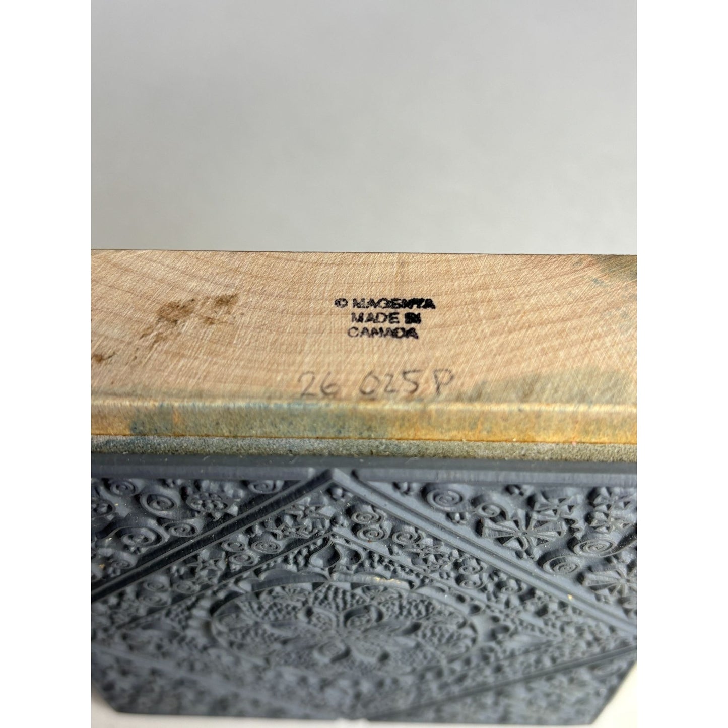 Magenta Rubber Stamp Floral Frame Tile Mandala Design Floral Ladybugs Star Swirl