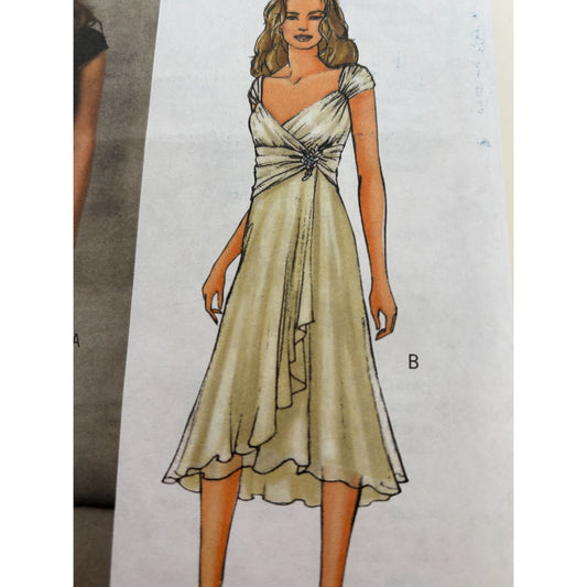 Butterick Sewing Pattern B4657 Maggy London Cocktail Dress Wedding 14 16 18 20