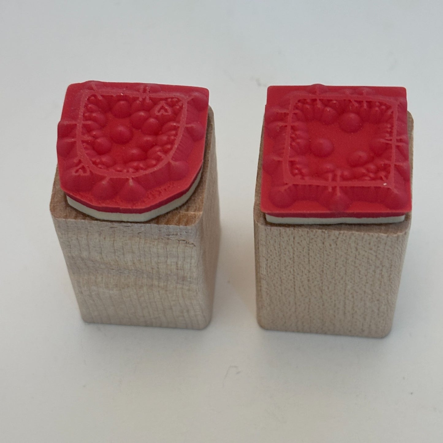 DOTS Rubber Stamps Country Patches Pockets Square Sewing Gift Tag Card Making