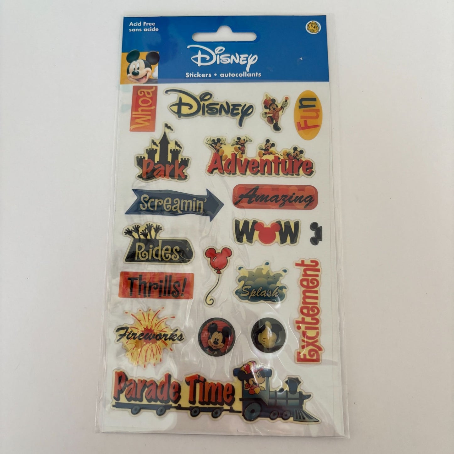Mickey Mouse Gem Stickers Disney Cruise Disneyland Vacation Theme Park Scrapbook