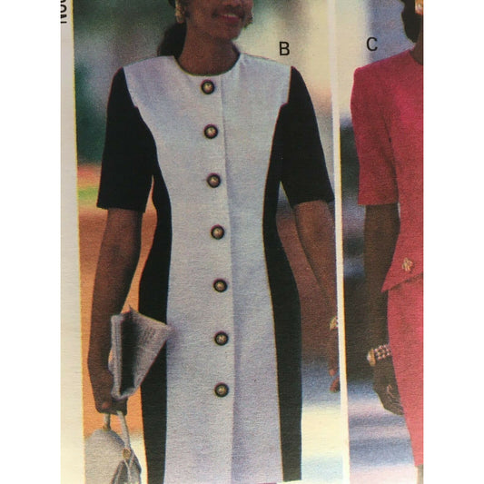 Butterick Sewing Pattern 6140 Misses Dress Tunic Skirt Work Career Uncut 6 8 10