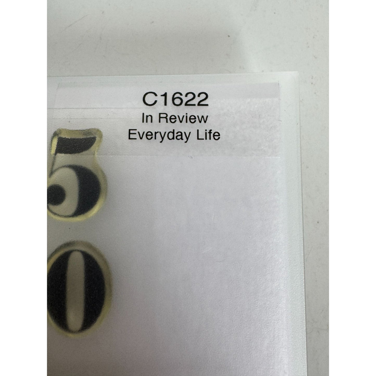CTMH My Acrylix Acrylic Stamp Set Day In Review Journaling Record Month C1622