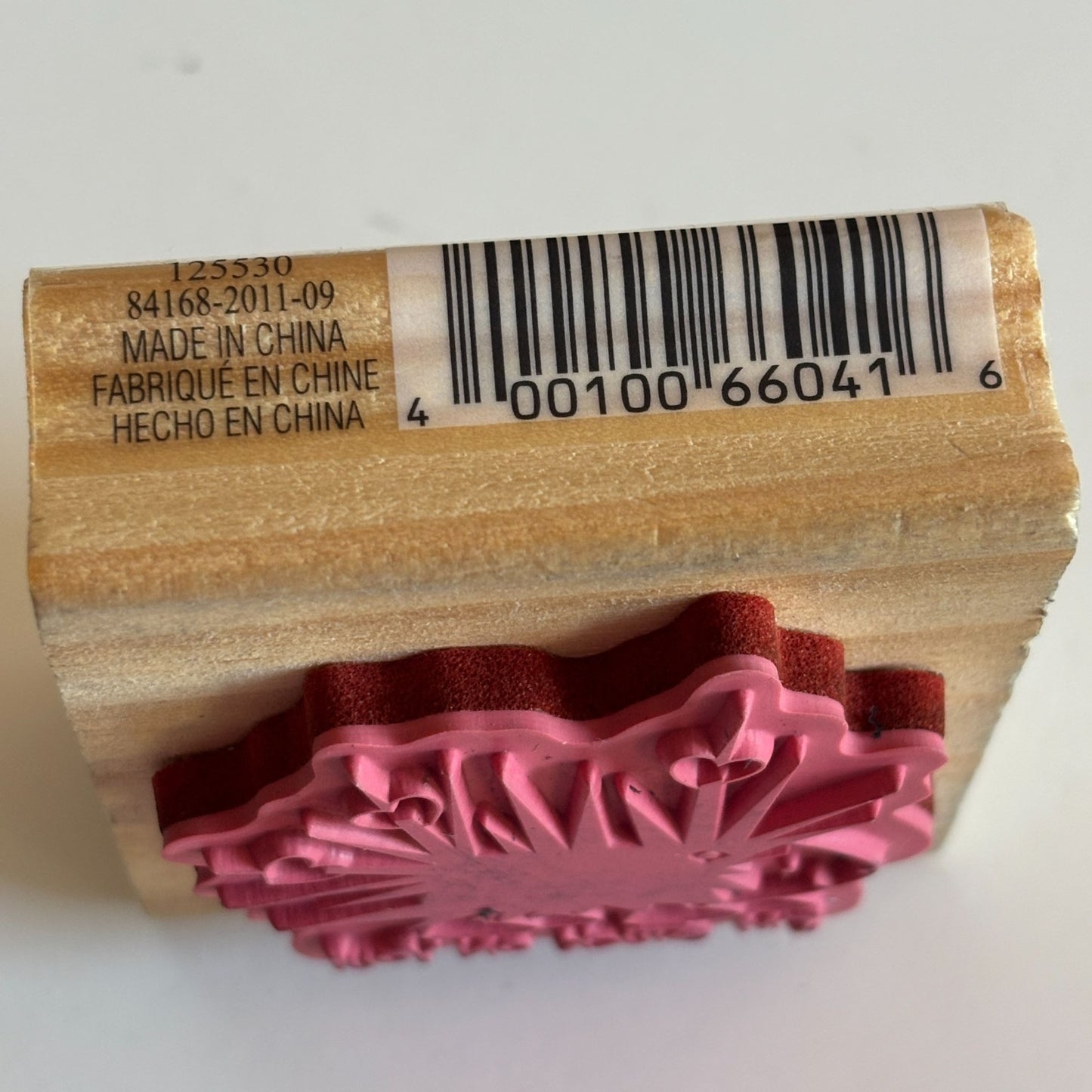CraftSmart Rubber Stamp Hedgehog I am Stuck On You Love Hearts Funny Valentine