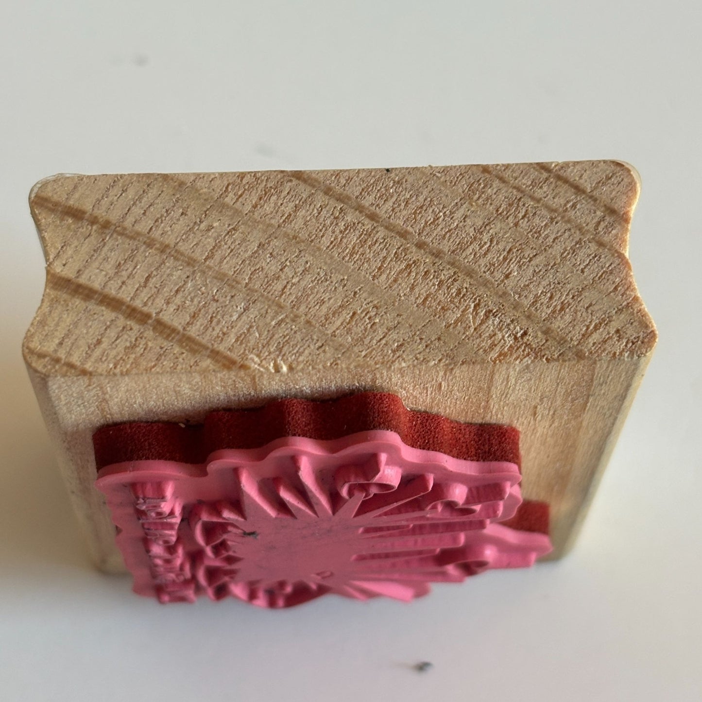 CraftSmart Rubber Stamp Hedgehog I am Stuck On You Love Hearts Funny Valentine