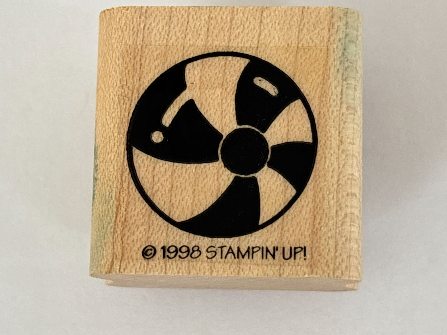 Stampin Up Rubber Stamp Beach Ball Summer Family Vacation Play Card Making Craft