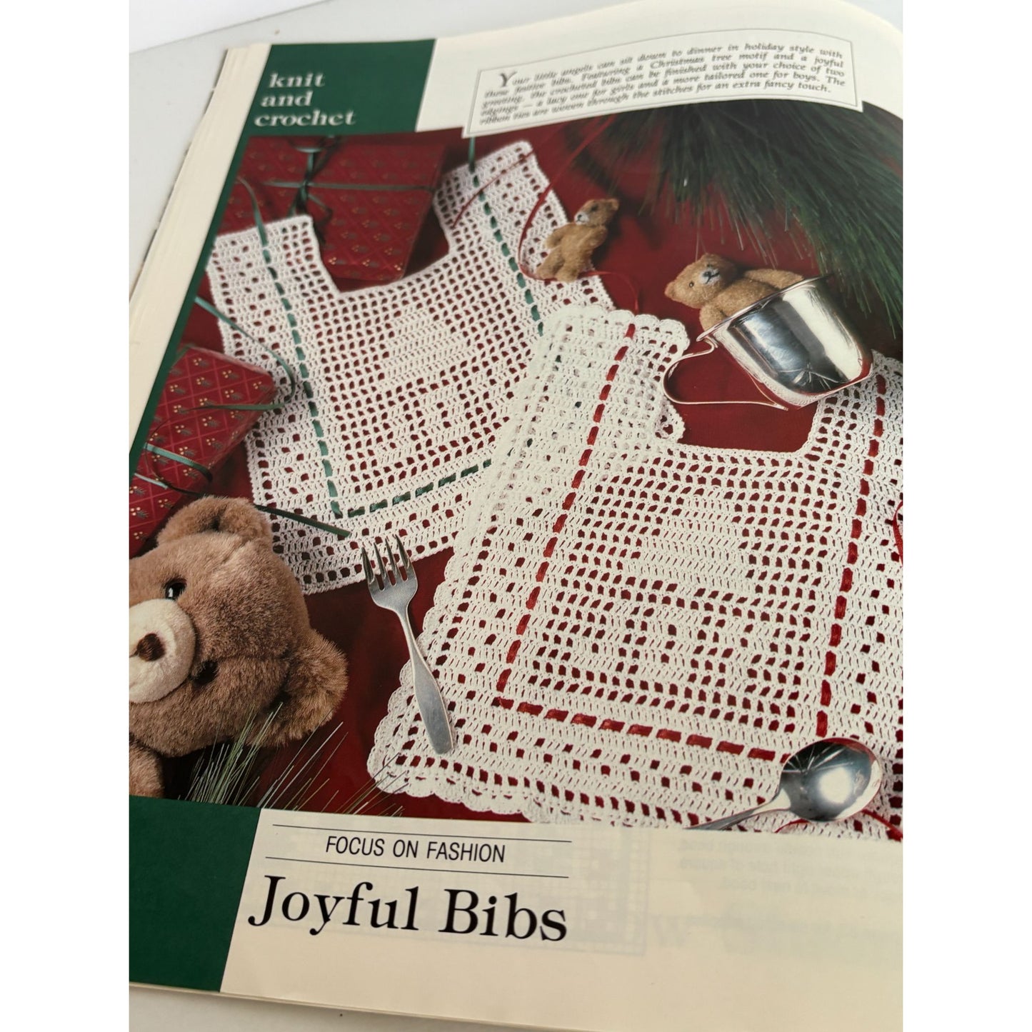 Leisure Arts Magazine December 1992 Cross Stitch Crafts Christmas Santa Crochet