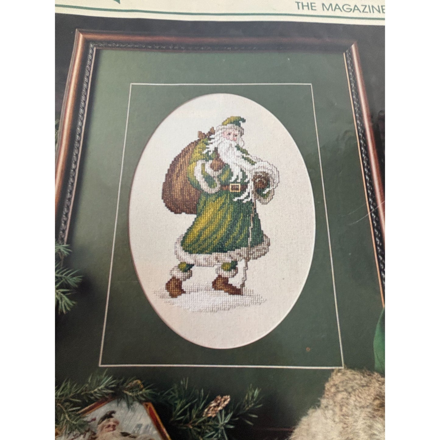 Leisure Arts Magazine December 1992 Cross Stitch Crafts Christmas Santa Crochet