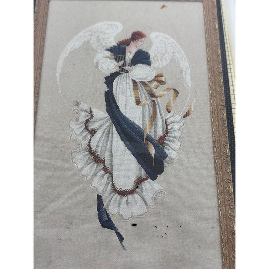 Lavender and Lace Counted Cross Stitch Pattern Angel of Hope Victorian Designs