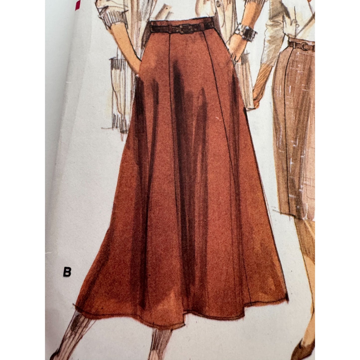 Vogue Sewing Pattern 9973 Skirt Straight or Flared or Gored Modest 14 16 18 UC