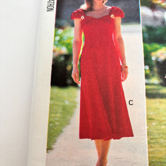 Butterick Sewing Pattern 6823 Fitted Dress Cocktail Evening Y2K 90s Minimalist Easy 6-12 Uncut