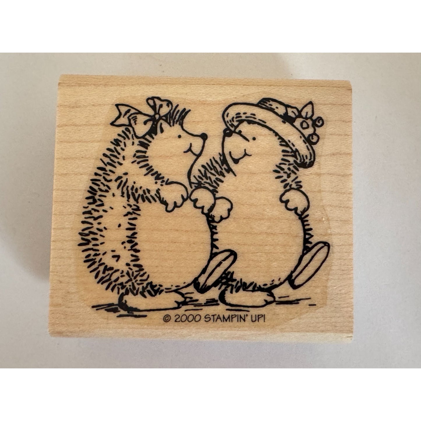 Stampin Up Rubber Stamp Hedgehog Friendship Card Making Friends Talking Walking
