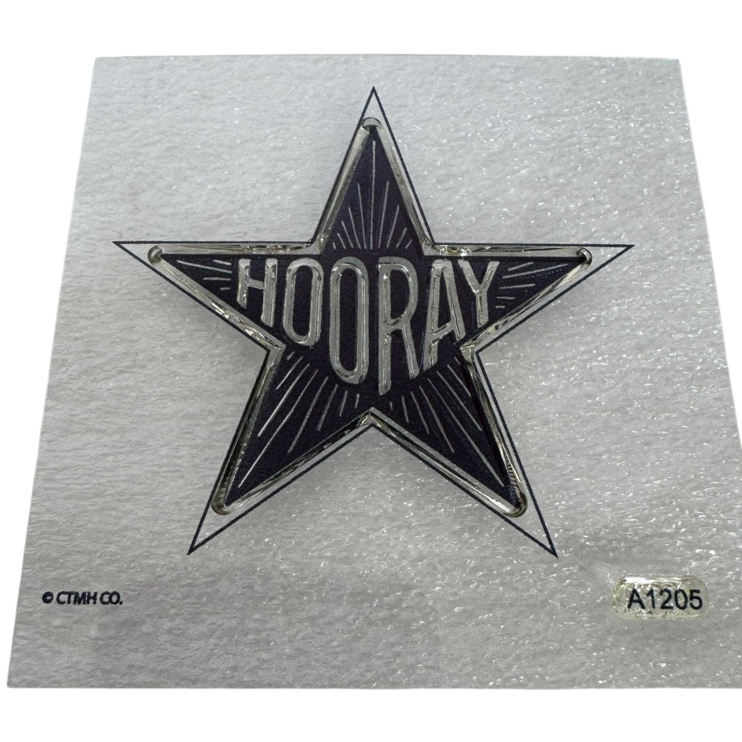 CTMH My Acrylix Acrylic Stamp Hooray Sentiments A1205 Star Card Making Celebrate