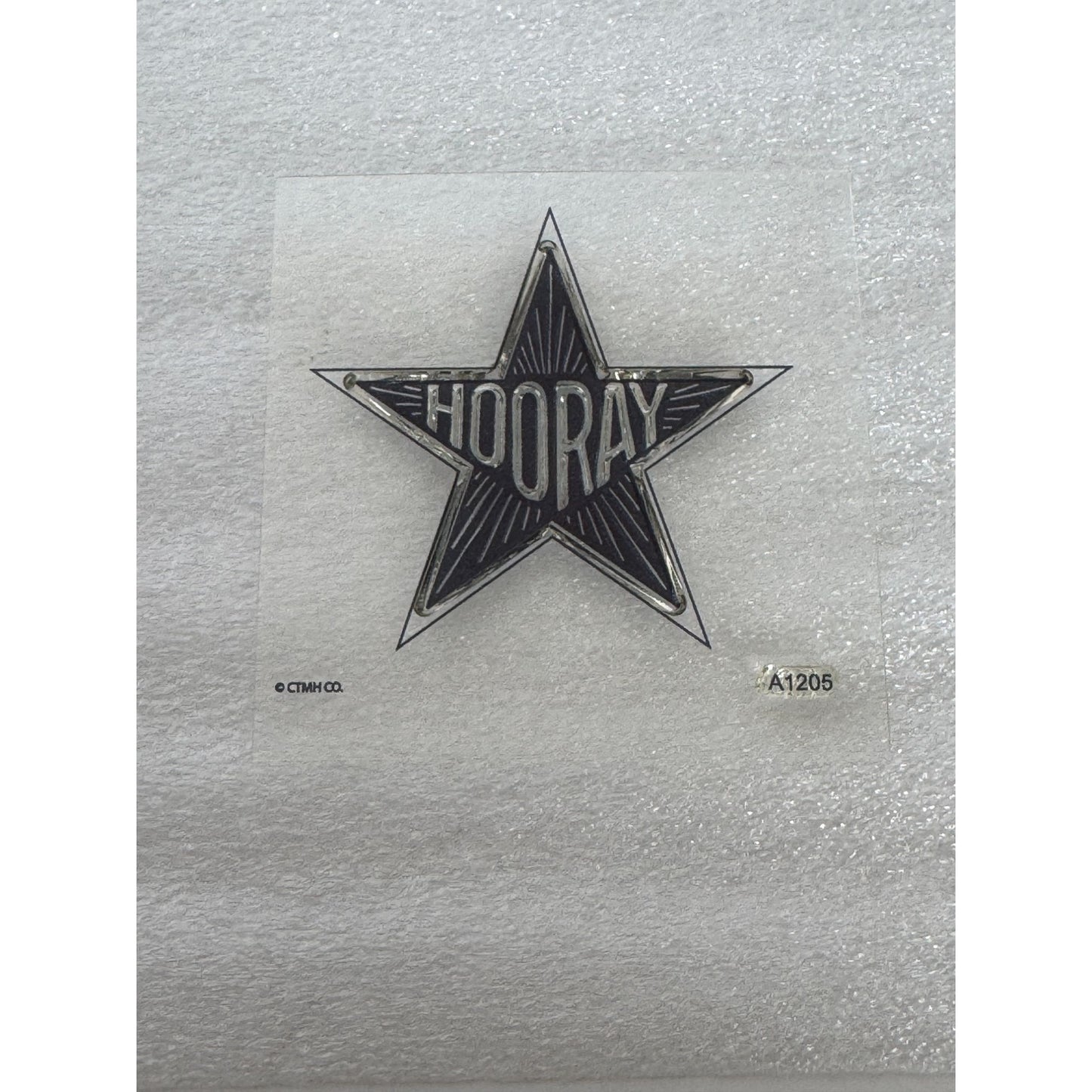CTMH My Acrylix Acrylic Stamp Hooray Sentiments A1205 Star Card Making Celebrate
