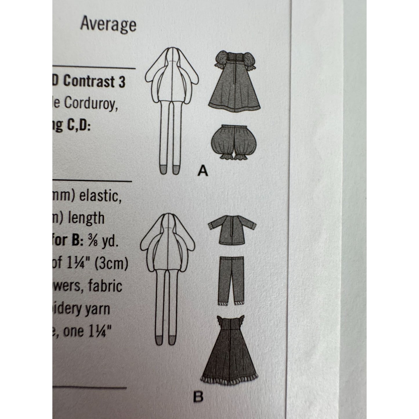 Simplicity Sewing Pattern S9905 Plush Slender Bunny with Clothes Easter Decor UC