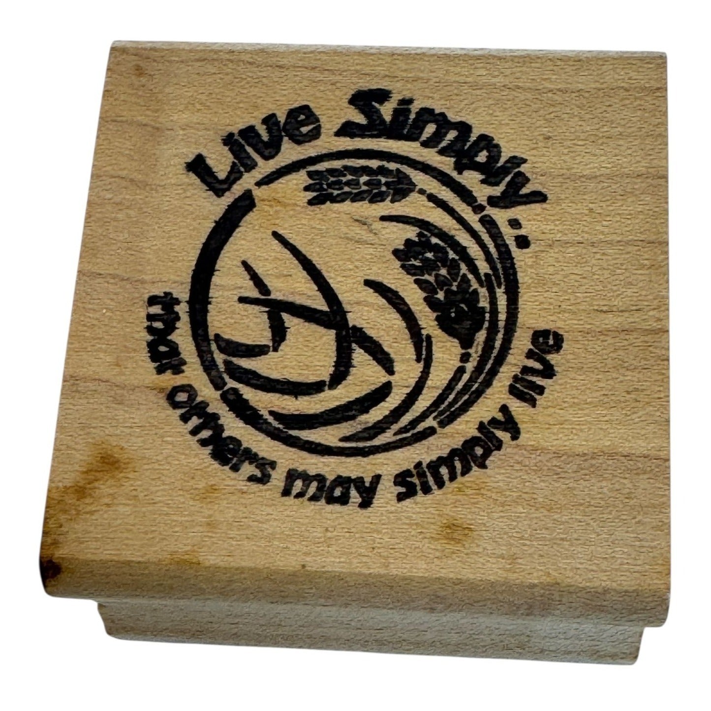 Good Stamps Rubber Stamp Live Simply Mother Teresa Quote Christian Words Inspire