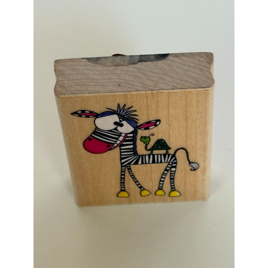 Penny Black Rubber Stamp Irresistable U Zebra Turtle Friend Card Making Funny